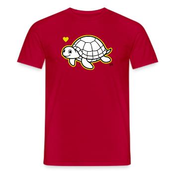 Max_the_turtle - Männer T-Shirt - Rot - Vorne - AI Model Male 178 dark (178cm)