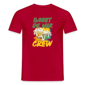 Lloret De Mar Crew - Männer T-Shirt - Rot - Vorne - AI Model Male 178 dark (178cm)