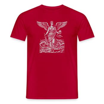 Engelwächter des Meeres - Männer T-Shirt - Rot - Vorne - AI Model Male 178 dark (178cm)