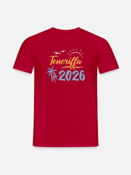 Teneriffa 2026 - Männer T-Shirt - Rot