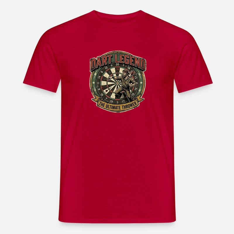 Dart Legend: Ultimate Thrower - Männer T-Shirt - Rot