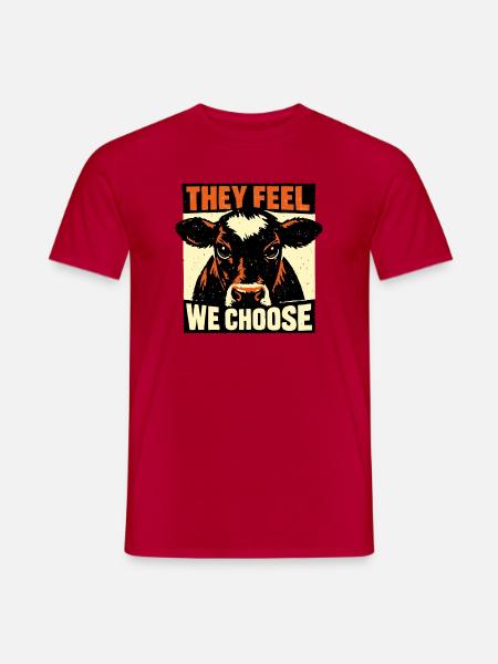 Kuhblick They Feel We Choose - Men's T-Shirt - red