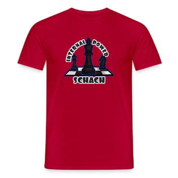 Schach: Geistige Stärke - Männer T-Shirt - Rot - Vorne - AI Model Male 178 dark (178cm)