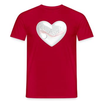 CLARITY – Looking inward - Men's T-Shirt - red - Front - AI Model Male 178 dark (178cm)
