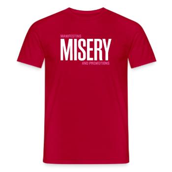 Manifeste de la misère Tee - T-shirt homme - rouge - Devant - AI Model Male 178 dark (178cm)