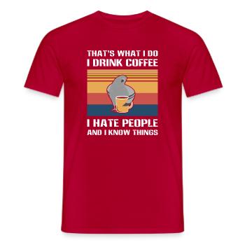 pigeon fancier pigeon fancier pigeon fancier - Men's T-Shirt - red - Front - AI Model Male 178 dark (178cm)