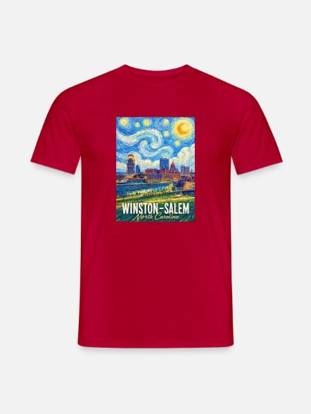 Winston-Salem, North Carolina - Männer T-Shirt - Rot