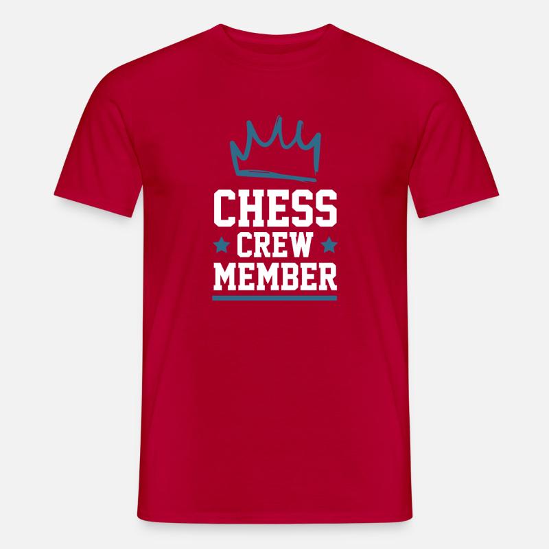 Chess Crew - Männer T-Shirt - Rot