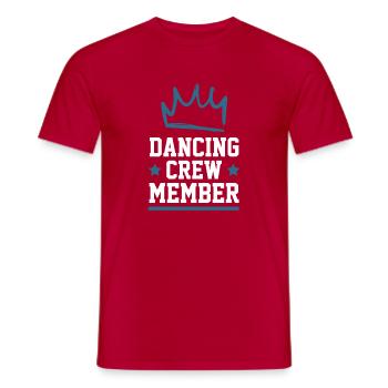 Dancing Crew - Männer T-Shirt - Rot - Vorne - AI Model Male 178 dark (178cm)