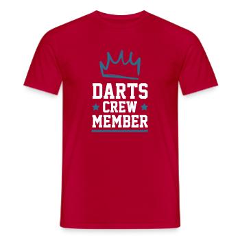 Équipe de fléchettes - T-shirt homme - rouge - Devant - AI Model Male 178 dark (178cm)