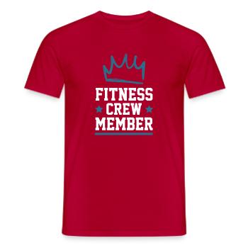 Équipe de remise en forme - T-shirt homme - rouge - Devant - AI Model Male 178 dark (178cm)