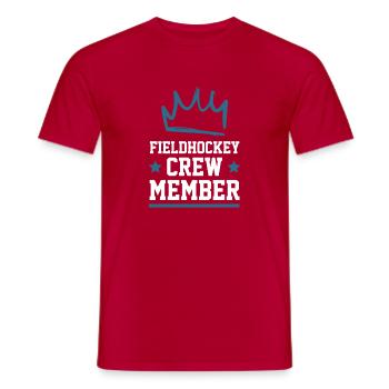 Équipe de hockey sur gazon - T-shirt homme - rouge - Devant - AI Model Male 178 dark (178cm)