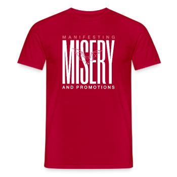 Graphique de la Chauve-souris de la Victoire manifestant - T-shirt homme - rouge - Devant - AI Model Male 178 dark (178cm)