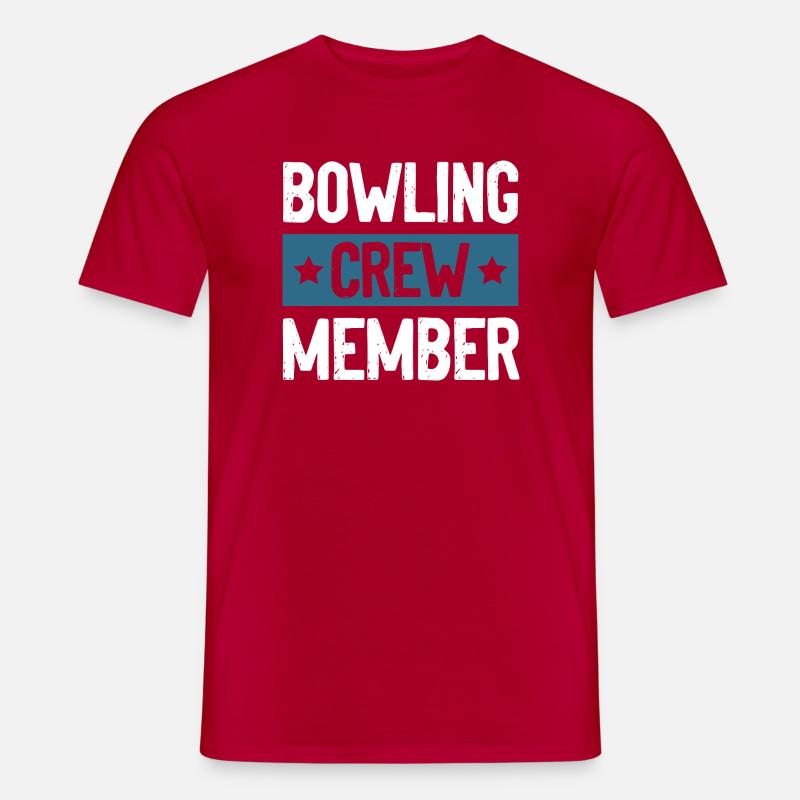 Bowling Crew - Männer T-Shirt - Rot