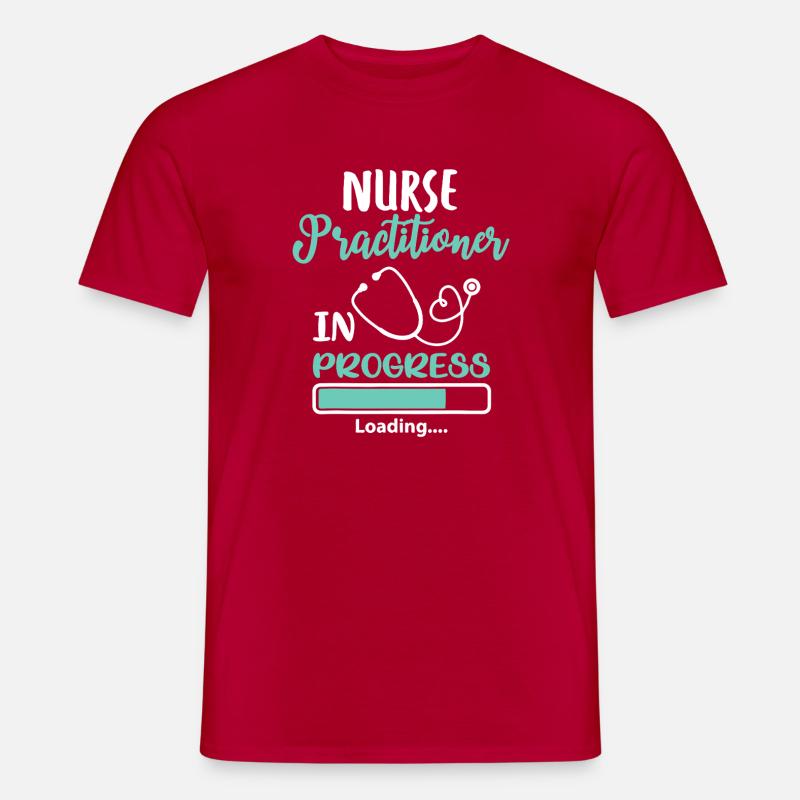 Nurse Practitioner In Progress Loading - Men's T-Shirt - red