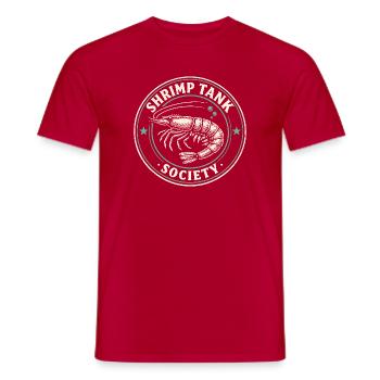 Garnelenbecken Verein | Aquaristik - Männer T-Shirt - Rot - Vorne - AI Model Male 178 dark (178cm)