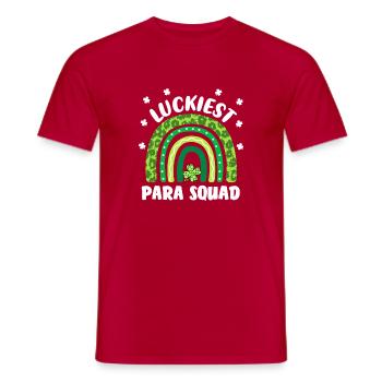 Glücklichstes Para-Team - Männer T-Shirt - Rot - Vorne - AI Model Male 178 dark (178cm)