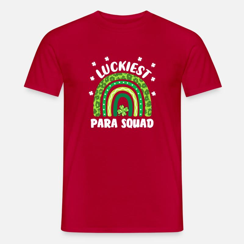 Glücklichstes Para-Team - Männer T-Shirt - Rot