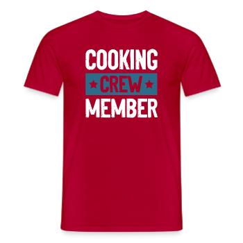 Cooking Crew - Männer T-Shirt - Rot - Vorne - AI Model Male 178 dark (178cm)