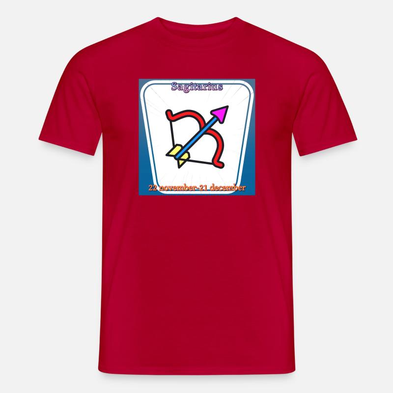 Schütze - Männer T-Shirt - Rot