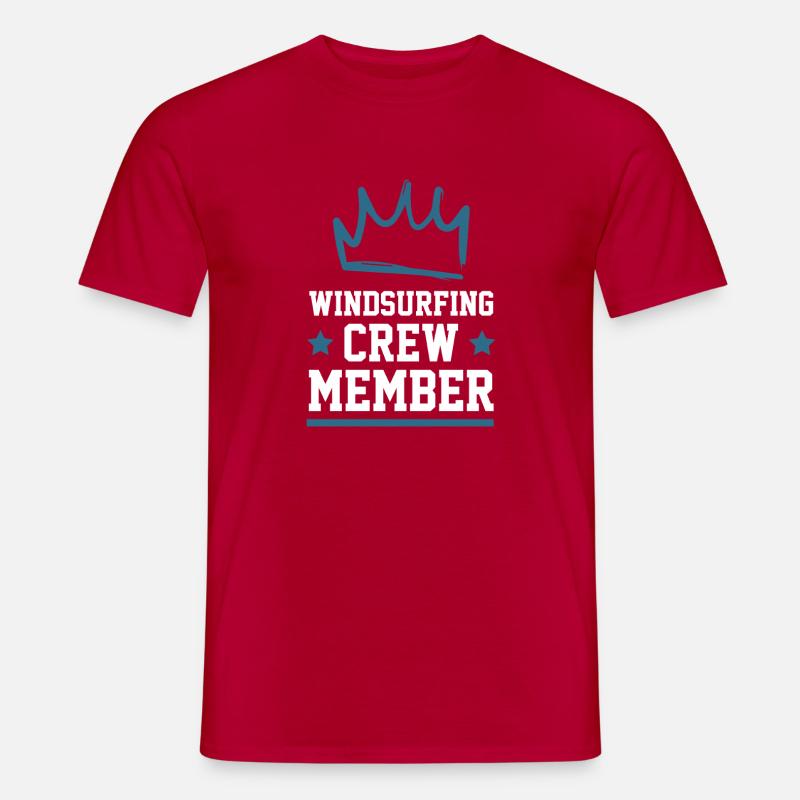 Windsurfing Crew - Männer T-Shirt - Rot