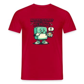 Fridge Only Push | Smart Home - Men's T-Shirt - red - Front - AI Model Male 178 dark (178cm)