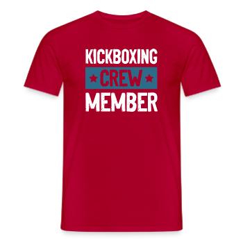 Kickboxing Crew - Men's T-Shirt - red - Front - AI Model Male 178 dark (178cm)