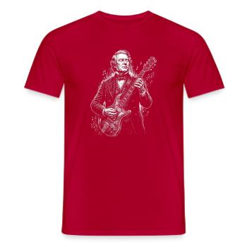 Millard Fillmore jouant de la guitare - T-shirt homme - rouge - Devant - AI Model Male 178 dark (178cm)