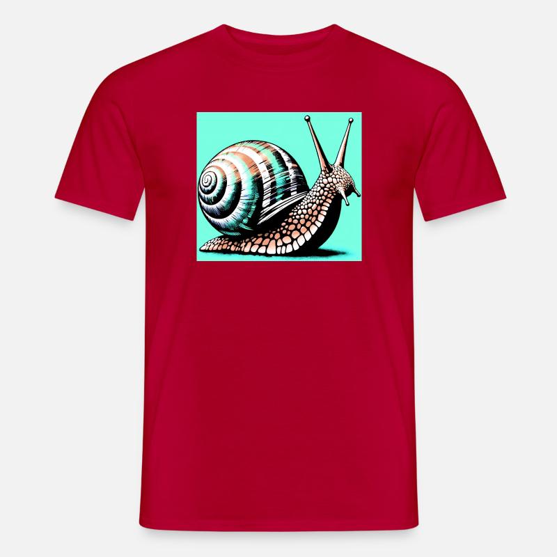 Escargot - T-shirt homme - rouge