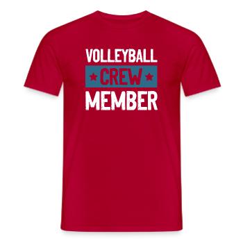 Équipe de volley-ball - T-shirt homme - rouge - Devant - AI Model Male 178 dark (178cm)