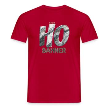 Gauge H0 BAHNER – Marble Edition - Men's T-Shirt - red - Front - AI Model Male 178 dark (178cm)