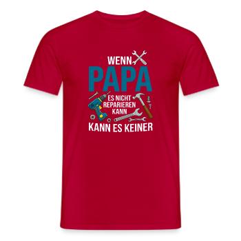 Wenn Papa es nicht reparieren kann Werkzeug - Männer T-Shirt - Rot - Vorne - AI Model Male 178 dark (178cm)