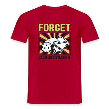 Forget silence – beat it! - Men's T-Shirt - red - Front - AI Model Male 178 dark (178cm)