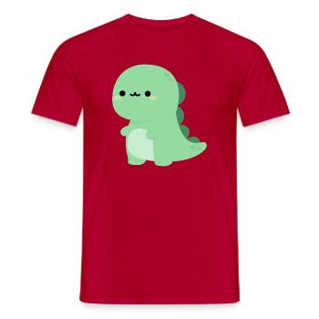 T-rex Rexy - Männer T-Shirt - Rot - Vorne - AI Model Male 178 dark (178cm)