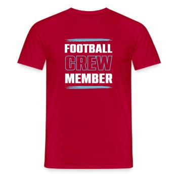 Équipe de football - T-shirt homme - rouge - Devant - AI Model Male 178 dark (178cm)