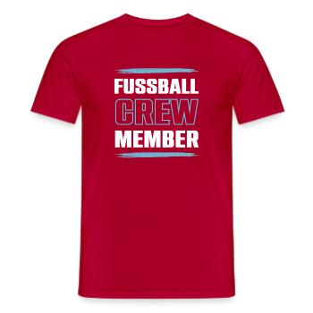 Équipe de football - T-shirt homme - rouge - Devant - AI Model Male 178 dark (178cm)