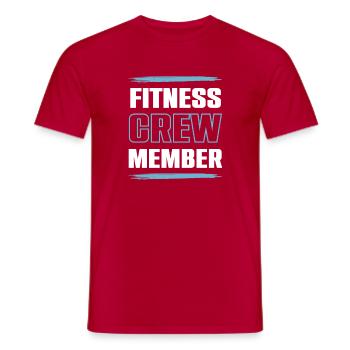 Équipe de remise en forme - T-shirt homme - rouge - Devant - AI Model Male 178 dark (178cm)