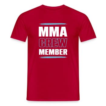 Mma Crew - Männer T-Shirt - Rot - Vorne - AI Model Male 178 dark (178cm)