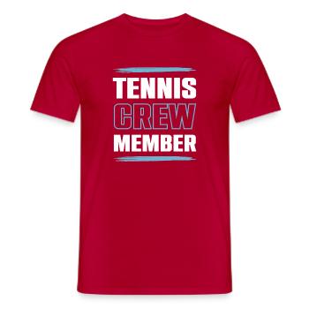 Équipe de tennis - T-shirt homme - rouge - Devant - AI Model Male 178 dark (178cm)