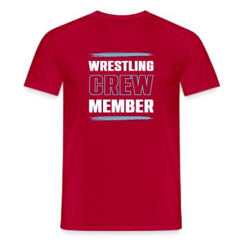 Wrestling Crew - Männer T-Shirt - Rot - Vorne - AI Model Male 178 dark (178cm)