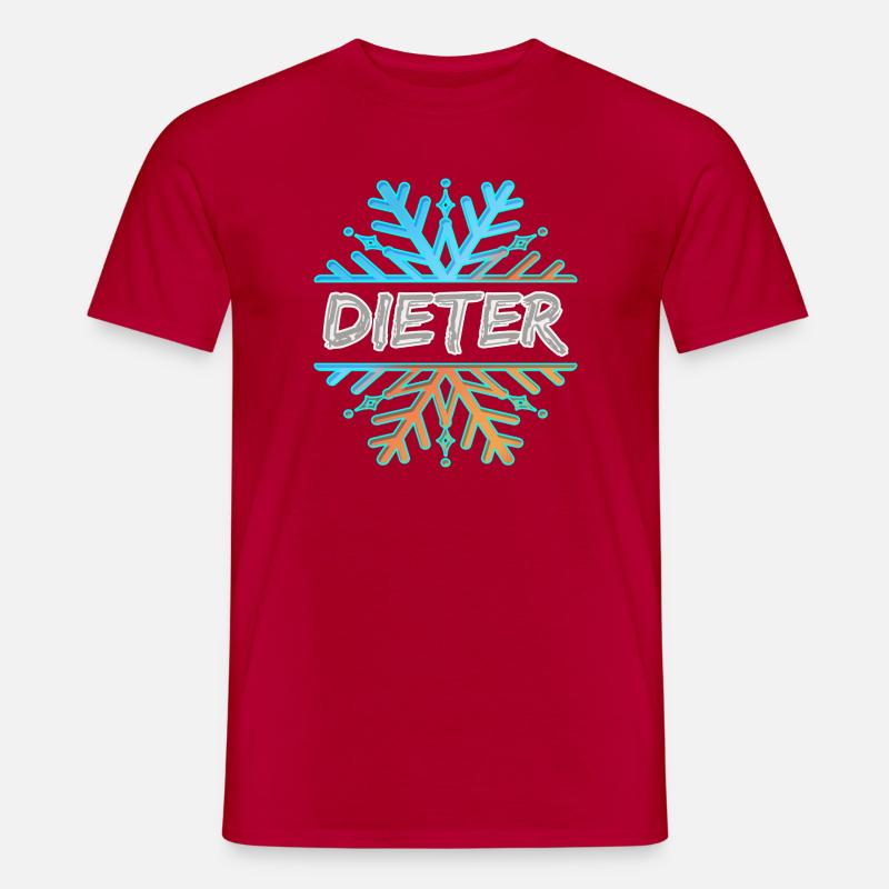 First name Dieter - Men's T-Shirt - red