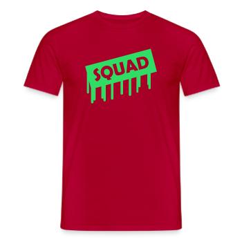 squad- - Männer T-Shirt - Rot - Vorne - AI Model Male 178 dark (178cm)