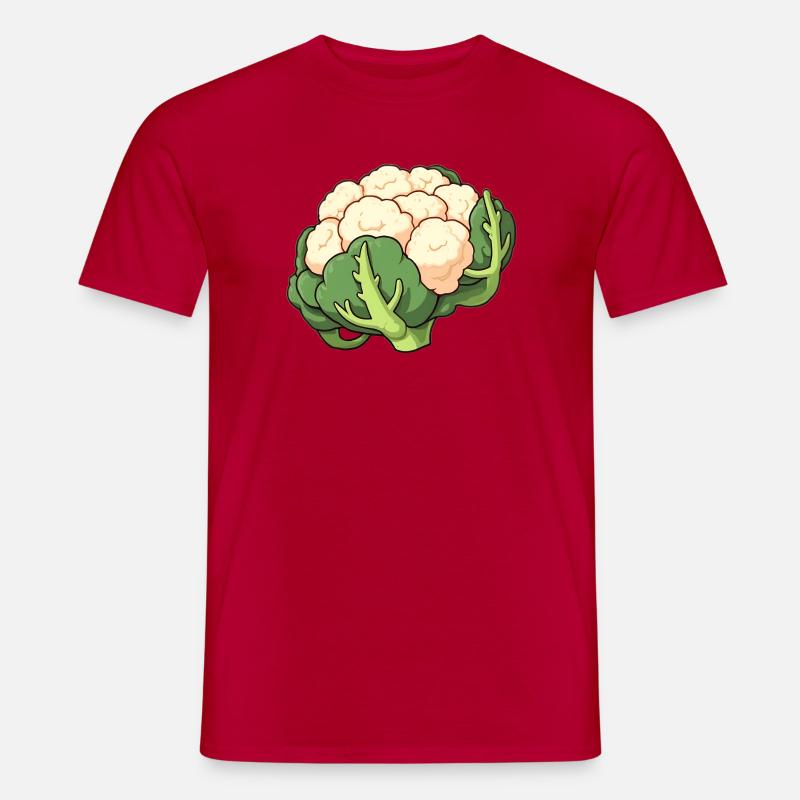 Blumenkohl - Männer T-Shirt - Rot