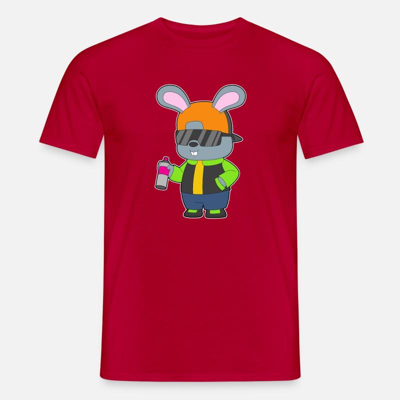 Rabbit Sprayer Spray Can - Men's T-Shirt - red