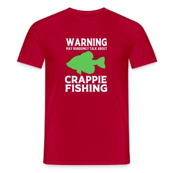 Sunfish Crappie Fish Perch - Men's T-Shirt - red - Front - AI Model Male 178 dark (178cm)