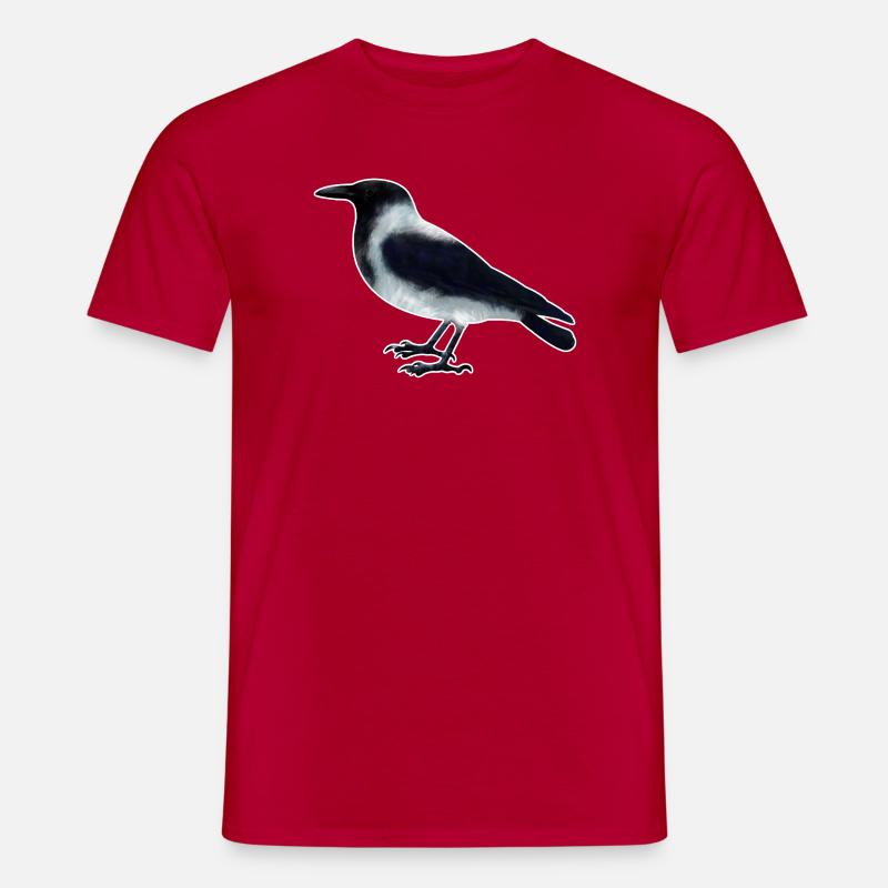 Nebelkrähe.1 - Männer T-Shirt - Rot