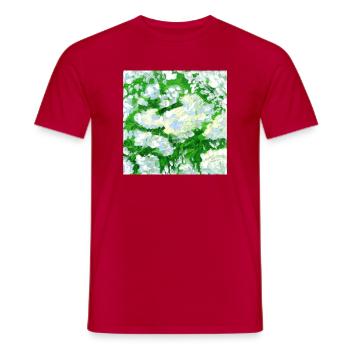 Peintures de sureau - T-shirt homme - rouge - Devant - AI Model Male 178 dark (178cm)