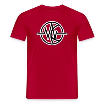 Basketball Energiefluss  - Männer T-Shirt - Rot - Vorne - AI Model Male 178 dark (178cm)