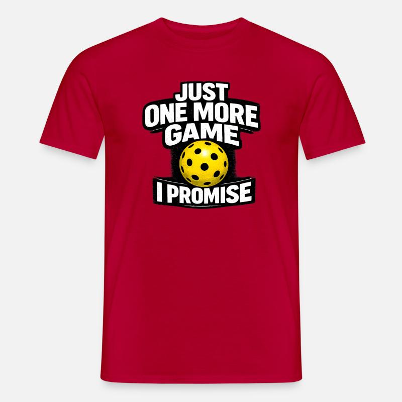 Nur noch ein Spiel, ich verspreche - Männer T-Shirt - Rot