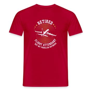 Hôtesse de l’air hôtesse de l’air - T-shirt homme - rouge - Devant - AI Model Male 178 dark (178cm)